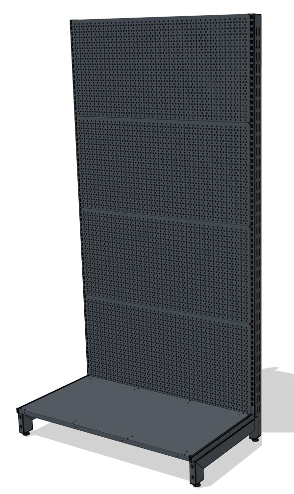 trade rack with perforation