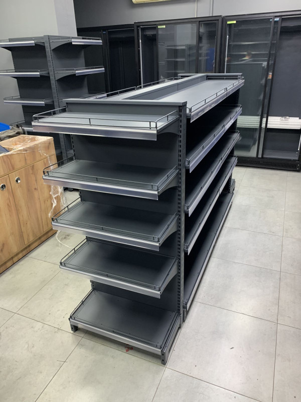Two-sided sales rack