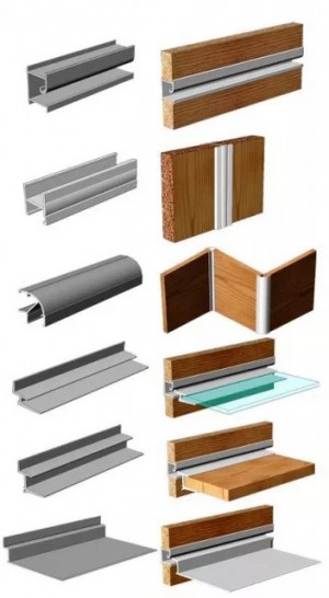 Алюминиевый профиль вставка в паз - 16 мм.
