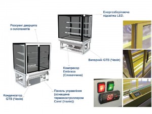 Кондитерская витрина VDL108A