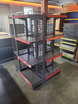 Two-sided sales rack