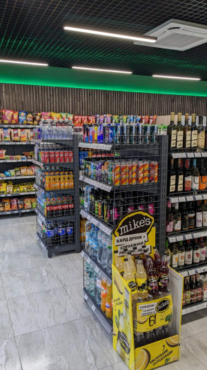 Two-sided sales rack