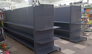 Two-sided sales rack