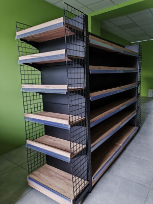 Two-sided sales rack