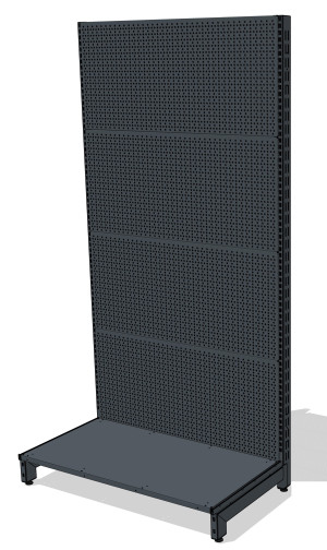 trade rack with perforation