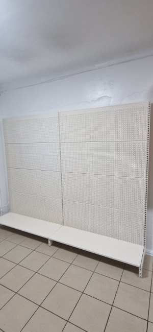 trade rack with perforation