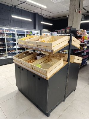Island rack for vegetables