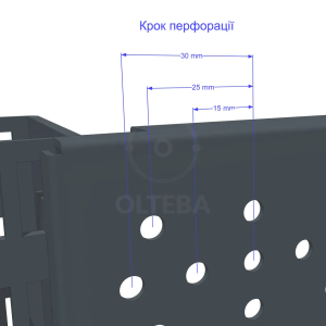 Торговый стеллаж с перфорацией