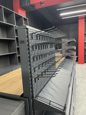 trade rack with perforation